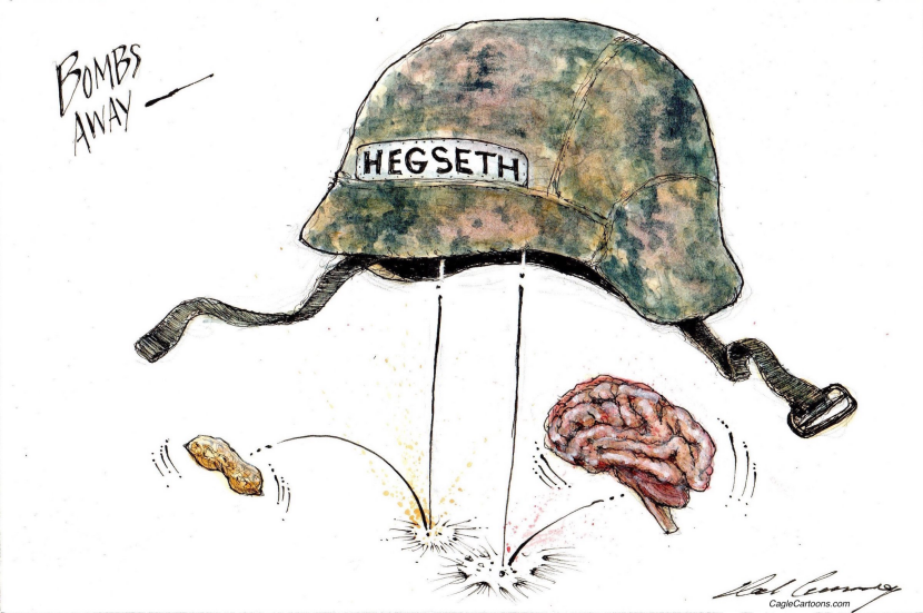 Hegseth drops bombs