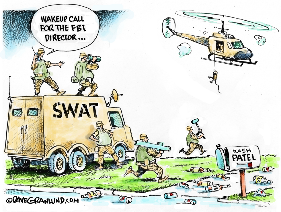 SWAT Team Delivers Wakeup Call to Party-Hard FBI Director Nominee Kash Patel