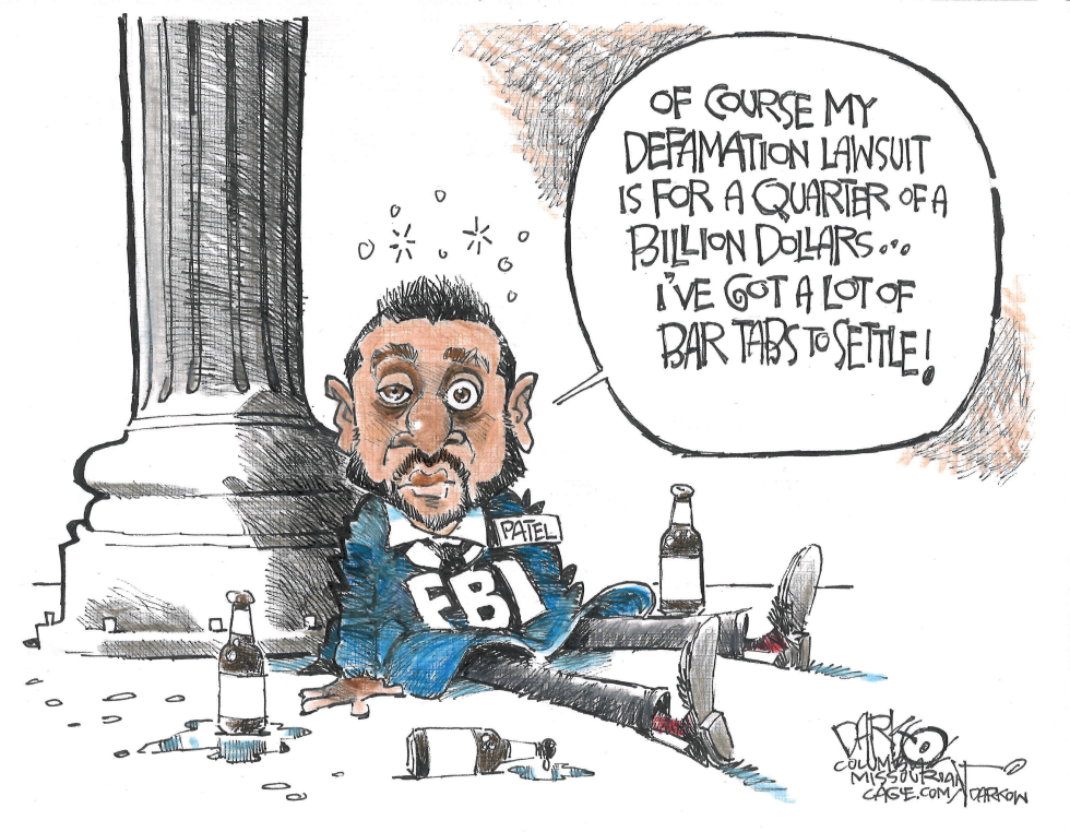 Kash Patel's Boozy Defamation Suit: A Quarter Billion for Bar Tabs?