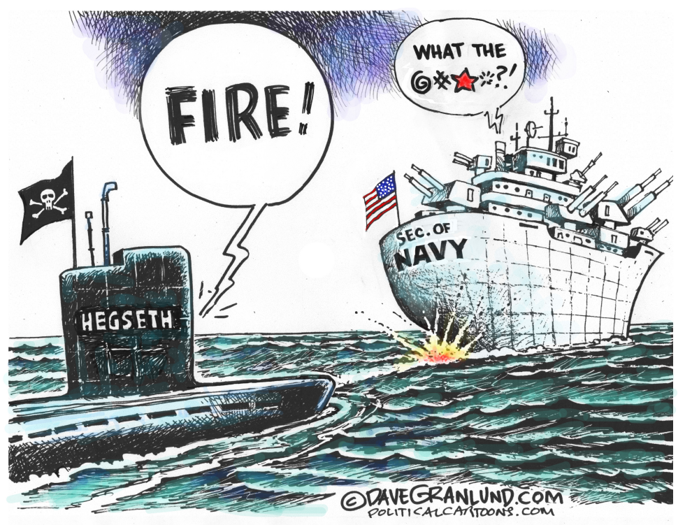 Sec of Navy torpedoed