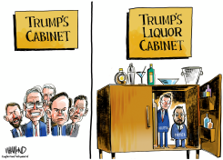 TRUMP'S CABINET PROBLEMS by Dave Whamond