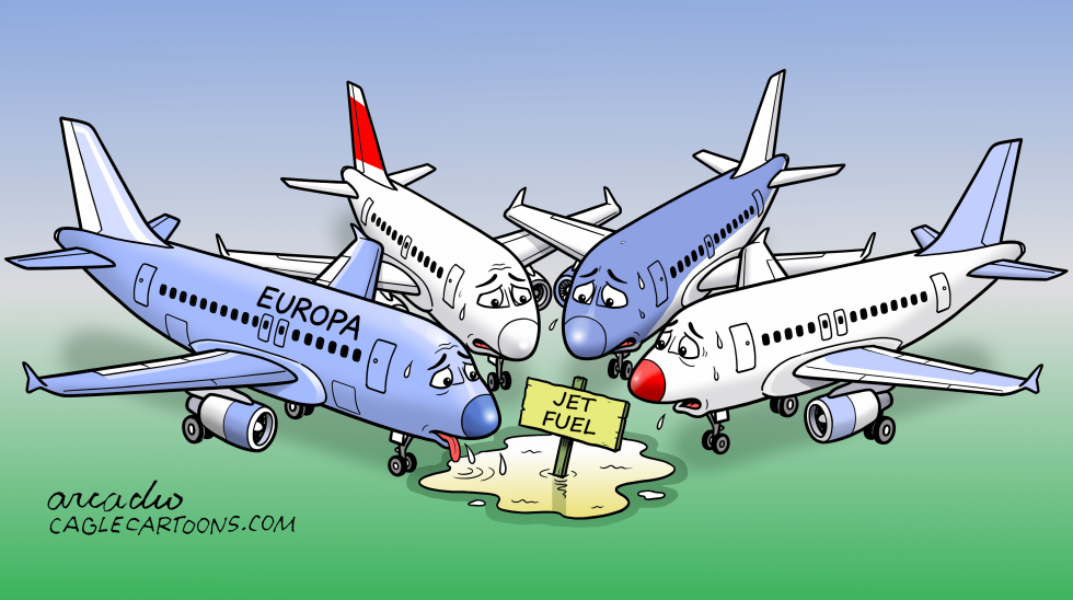 Costs and shortage of jet fuel in Europe