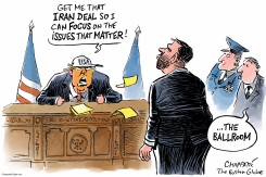 WHITE HOUSE SETS PRIORITIES by Patrick Chappatte