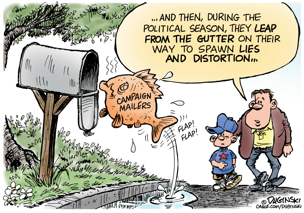 Mailboxes inundated with political mailers