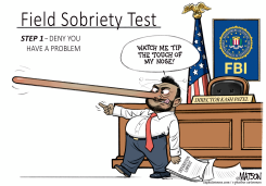 FBI FIELD SOBRIETY TEST FOR KASH PATEL by R.J. Matson