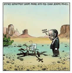 JUSTICE DEPARTMENT GIVES UP PROBE ON POWELL by Michael de Adder
