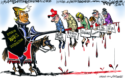 THE BLACK KNIGHT by Milt Priggee