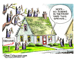 FORECLOSURES UP by Dave Granlund