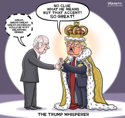 KING CHARLES DELIVERS MESSAGE FROM KING GEORGE III by Graeme MacKay