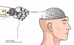 THAT THIN LINE BETWEEN AI AND THE HUMAN by Arcadio Esquivel
