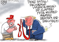 VIOLENT RHETORIC by Pat Bagley