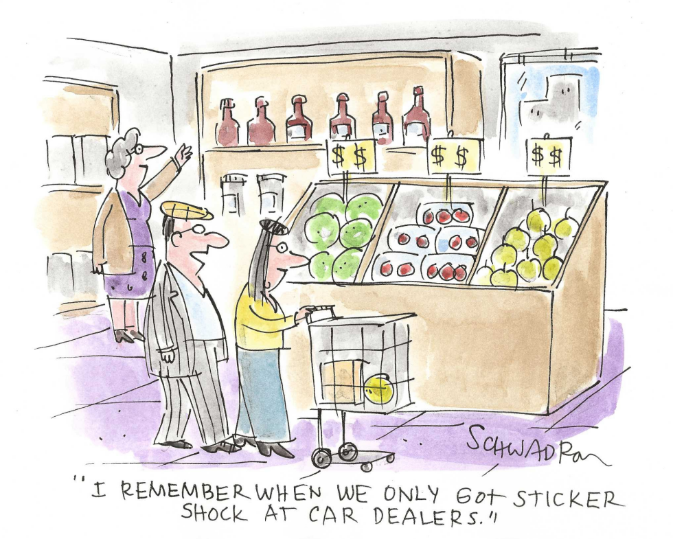 Sticker Shock Shifts from Car Dealers to Grocery Produce Aisles