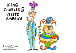 KING CHARLES VISITS AMERICA by Deng Coy Miel