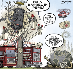 CLIMATE CRISIS CONCERNS AMONGST OIL PRICE RISES by Graeme MacKay