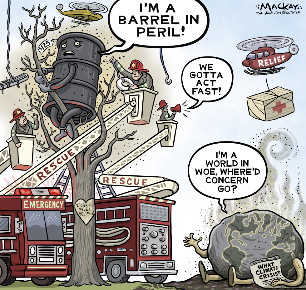 Climate crisis concerns amongst oil price rises