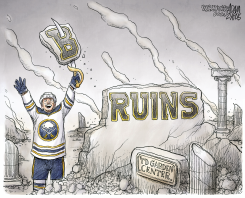 SABRES FIRST ROUND VICTORY by Adam Zyglis