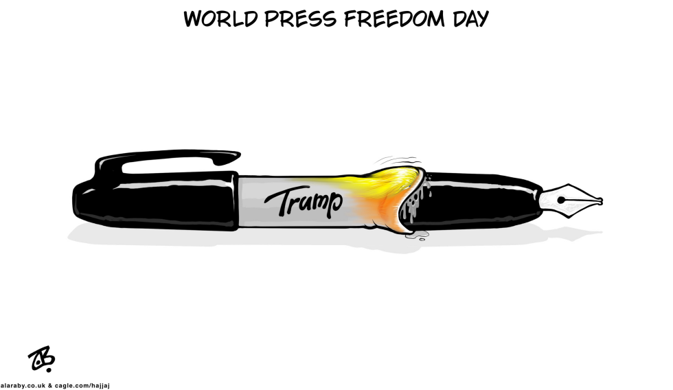 World Press Freedom Day Trump Sharpie Pen Python