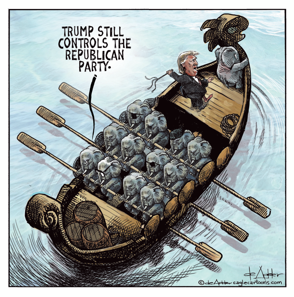 Treimp still contraols the GOP