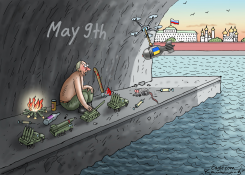VICTORY PARADE IN MOSCOW by Marian Kamensky