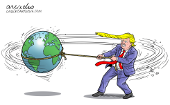 TRUMP IS CAUSING GLOBAL TENSION by Arcadio Esquivel