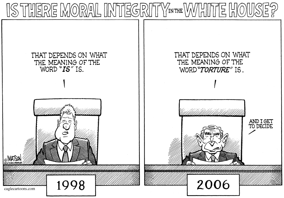 Is There Moral Integrity In The White House