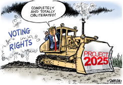 TRUMP OBLITERATING VOTING RIGHTS by Paul Duginski