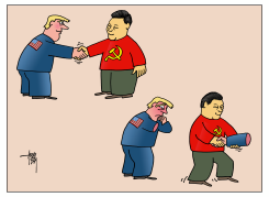NEGOTIATIONS TRUMP-XI by Arend van Dam