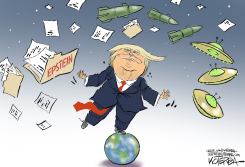 TRUMP RELEASES UFO FILES  by Jeff Koterba