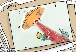 UFO, UAP, OR PRESIDENT by Jeff Koterba