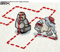GOP PAINTING THE GERRYMANDER MAP AGAINST BLACK VOTERS by Steve Sack