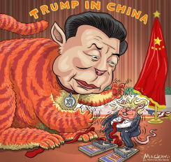 TRUMP'S VISIT TO CHINA IS A CAT/MOUSE GAME by Graeme MacKay