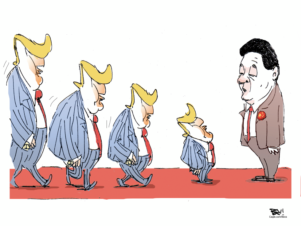 Trump's visit to Xi Jinping