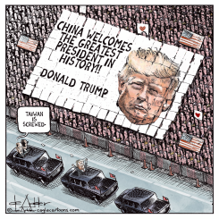 CHINA SUCKS UP TO DONALD TRUMP by Michael de Adder