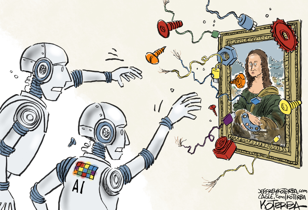 Robots vs. human creativity