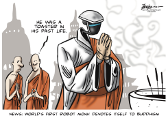 FIRST ROBOT MONK by Manny Francisco