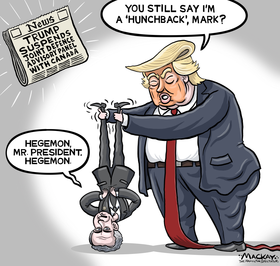 Trump bullies Carney
