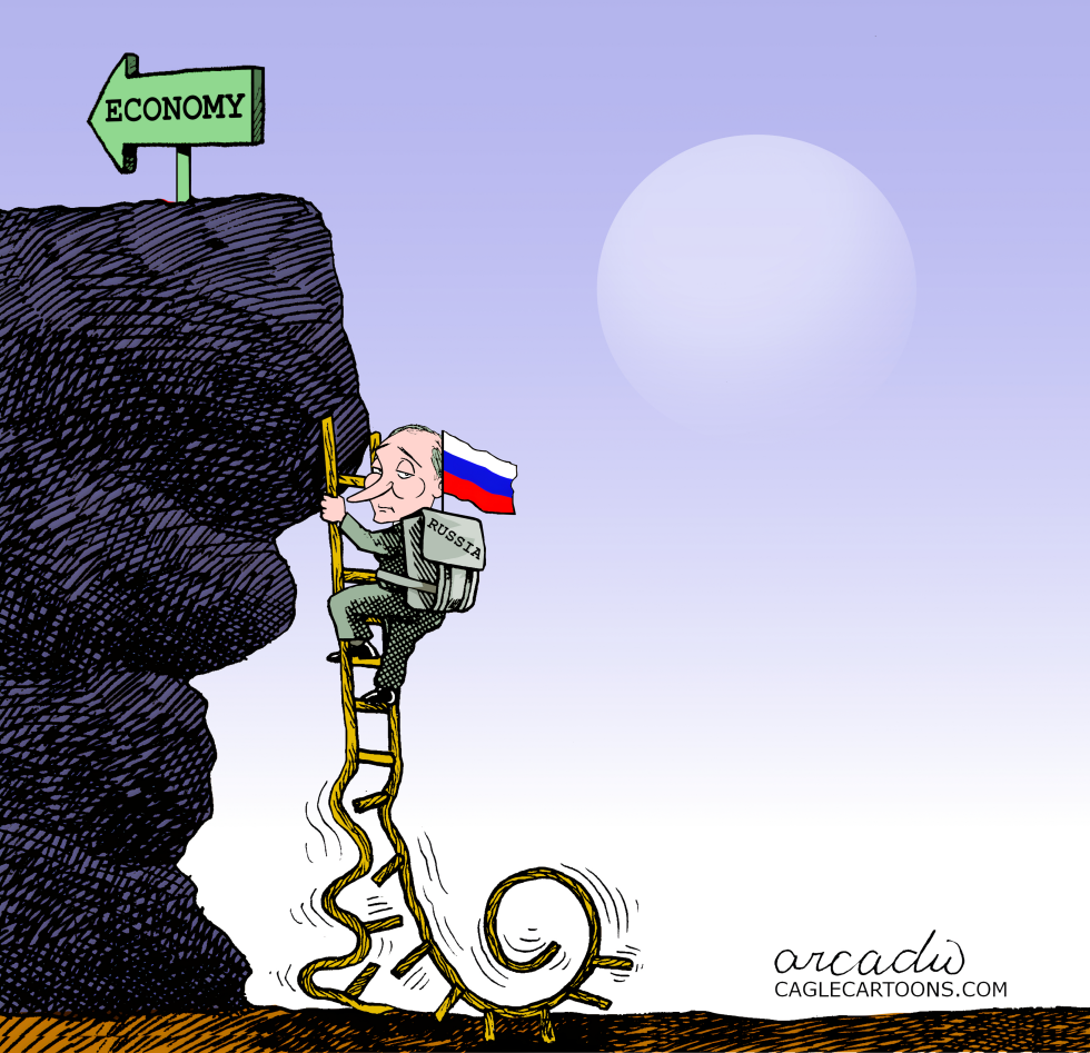 Economic damage to Russia caused by the war.