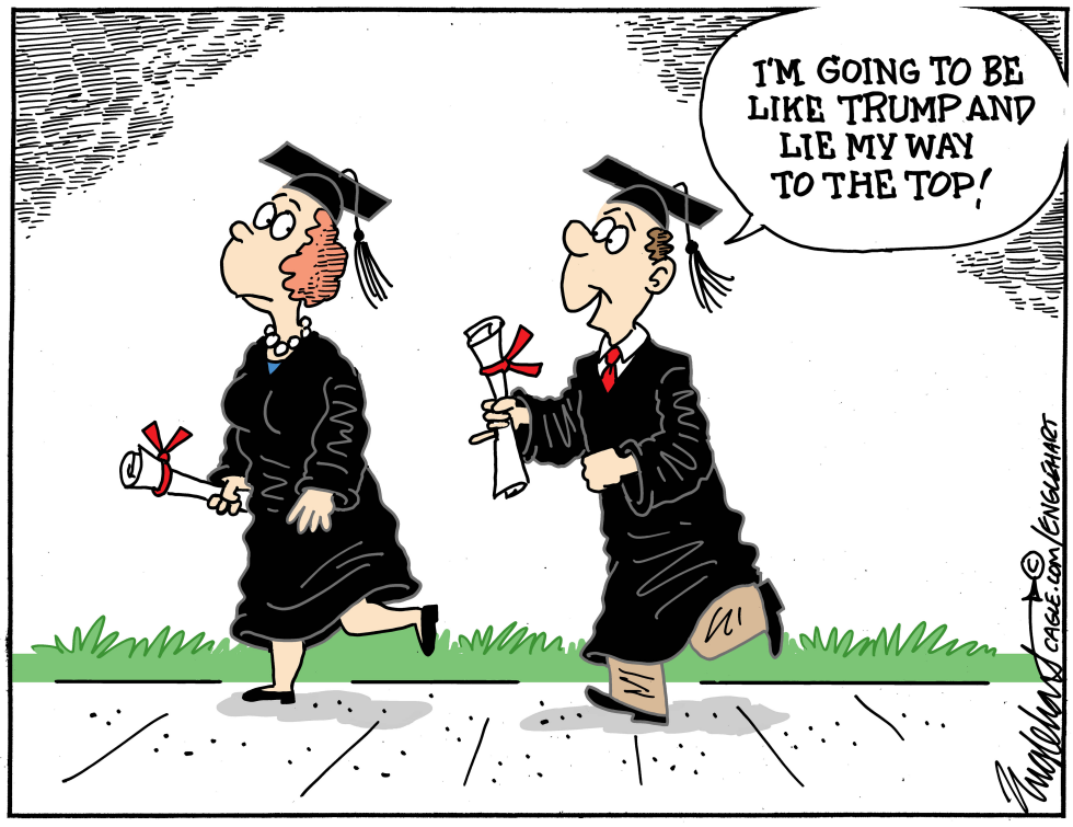 2026 Graduates Walk with Diplomas as One References Trump