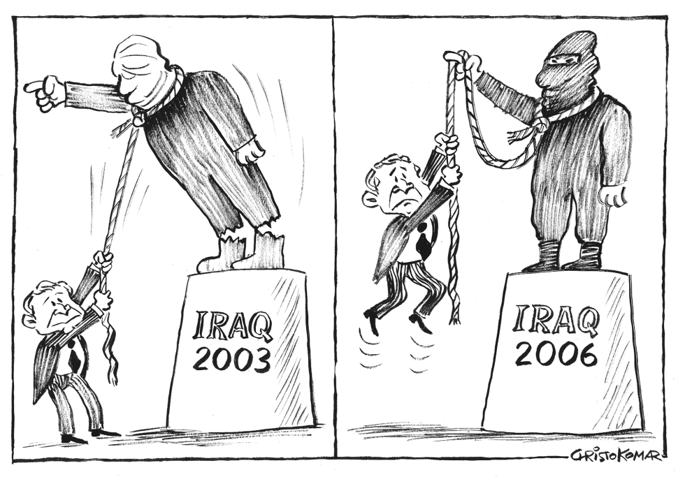 Iraqi rope - B&W