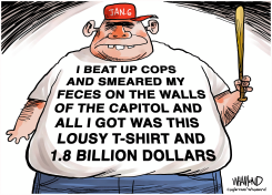 TRUMP'S SLUSH FUND FOR CONVICTED CROOKS by Dave Whamond