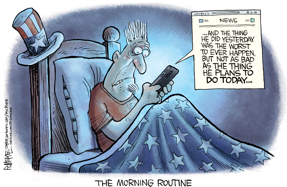 Bedtime News Ritual Highlights Ongoing Daily Concerns