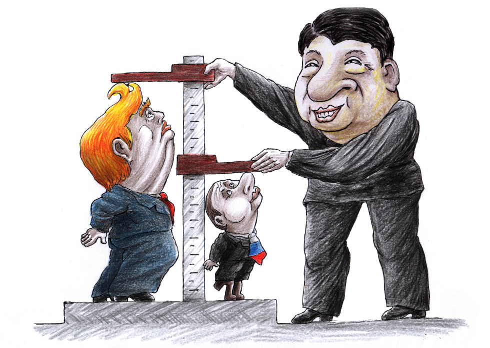 Xi Jinping welcomes Trump and Putin