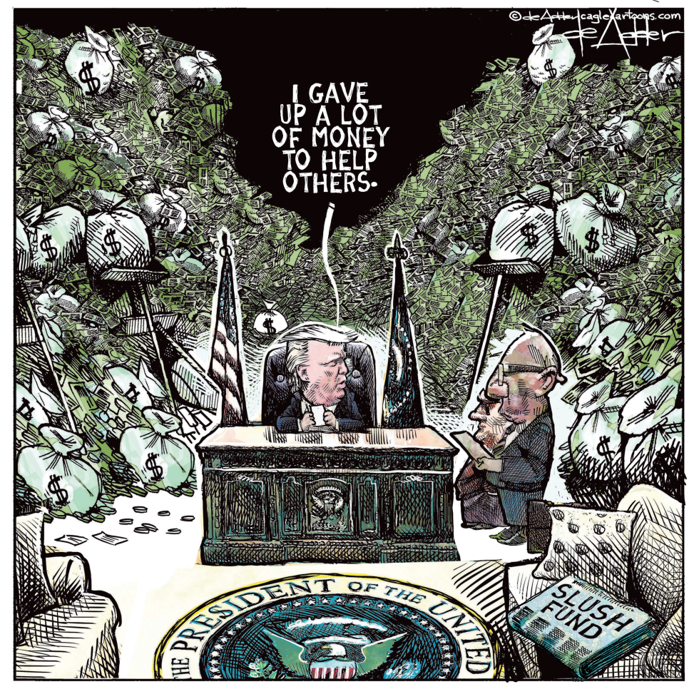 Trump gave up a lot of money