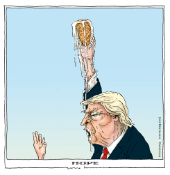 TRUMP SEDUCES WITH MELTING ICE CREAM by Joep Bertrams
