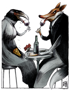 THE FABLE, THE TOAST, AND THE MORAL by Angel Boligan