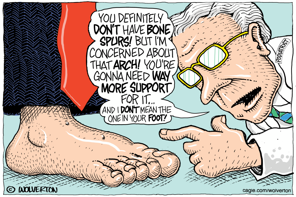 Trump's Podiatrist Examines Bone Spurs and Arch