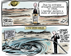 UTAH GOV. SUPPORTS DATA CTR. DURING DROUGHT by Jonathan Brown