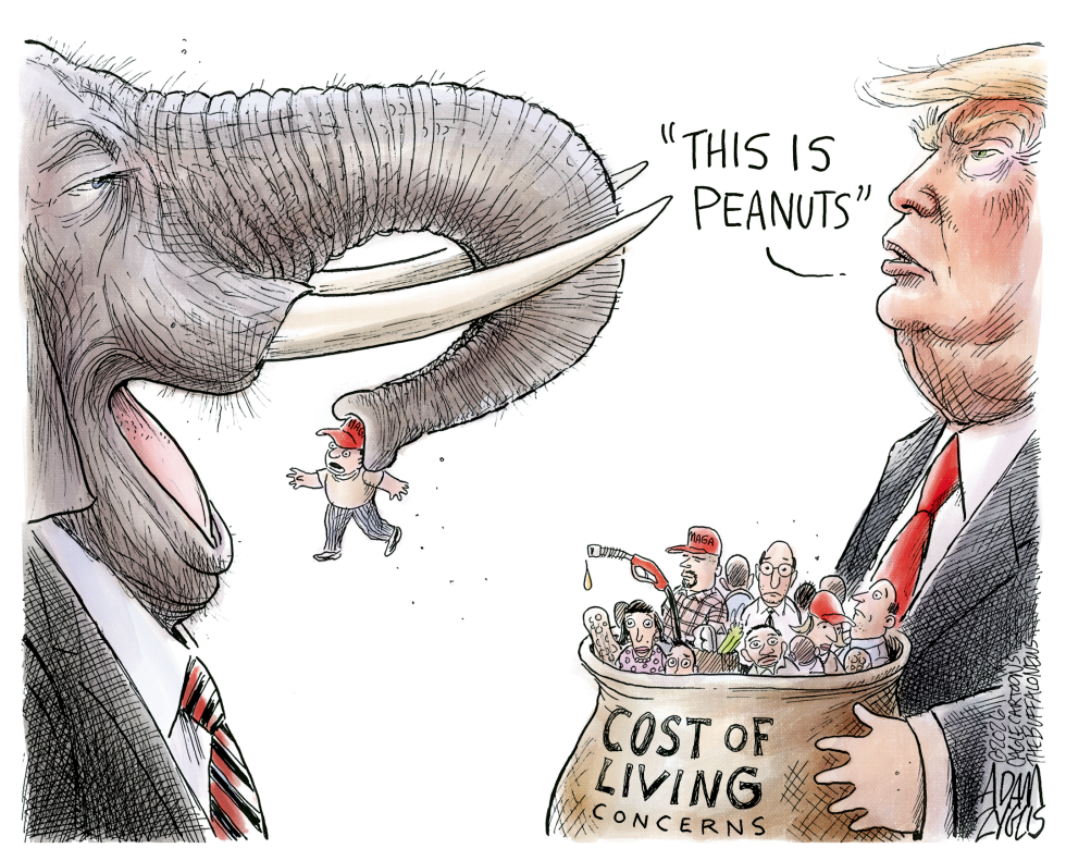 Trump and GOP Face Cost of Living Backlash in Affordability Cartoon