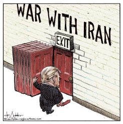 TRUMP LOOKS FOR EXIT IN IRAN WAR by Michael de Adder