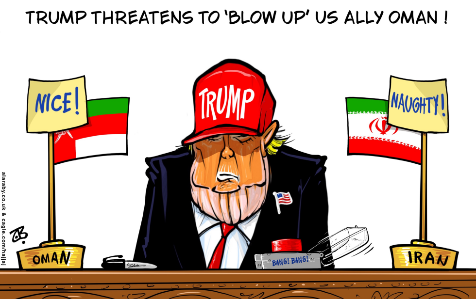 Trump Threatens Oman Iran War Hormuz Nice Naughty
